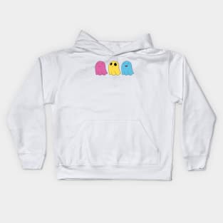 Pansexual Pride Ghosts Kids Hoodie